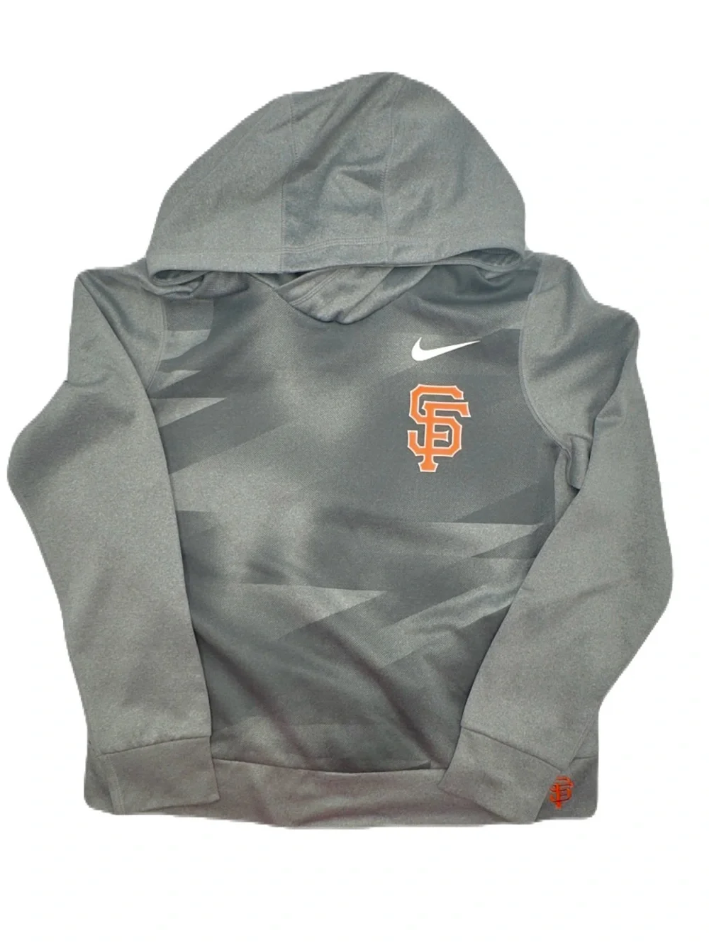 NIKE Mens San Francisco Giants Gray Hooded Pullover Sweatshirt, Size Medium EUC!